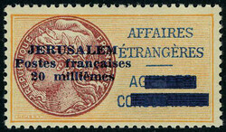 2625: French Consular mail Jerusalem