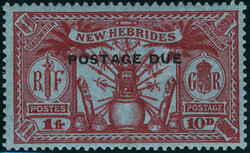 4535: ニューヘブリディーズ諸島 - Postage due stamps