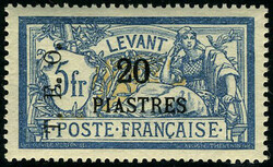 N° 20, 20p s/5F TEO, TB