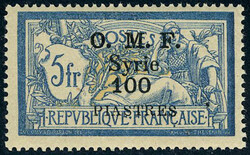 N° 43, 100P s/5F Merson, Superbe, certificat Feldman