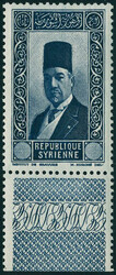 N° 236, type Ali Bey el Abed, bleu, sans valeur dans cartouche, bdf, ...