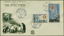 N° 21, + PA N°7, les 2 valeurs s/2 env. FDC, OBL KERGUELEN et ...