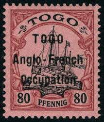 N° 29, 80pf rouge et noir TB