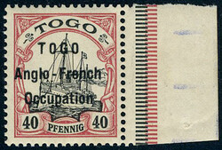 N° 38, 40Pf Anglo French Occ., BdF, TB - Signé Brun