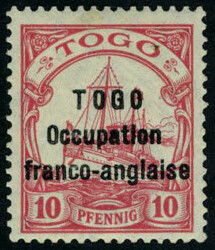 N° 45, 10pf rouge, TB, signé Calves