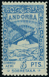 1675: Andorra Spanish Post - Airmail stamps