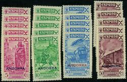 1675: Andorra Spanish Post - Airmail stamps