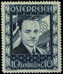 N° 484, 10Sch Dollfuss, TB, signé + certificat