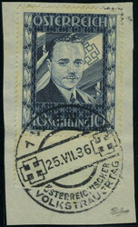 N° 484, 10 sh. Chancelier Dollfuss, càd illustré Wien 25.VII.36 ...