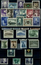N° 784/856, Années complètes de 1950 à 1955 inclus (sauf 1953 : ...