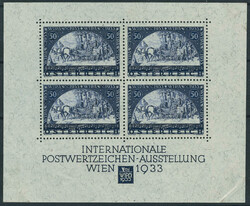02.10.2025: Lot withdrawn!N° 1, le bloc WIPA 1933, petite froissure ...