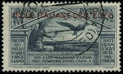 N° 4/7, les 4 valeurs Virgiles, T.B. Sassone N° A4/A7 : 275 €