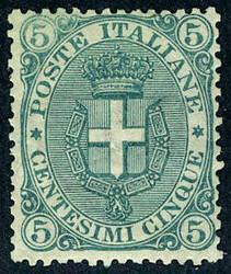 N° 57, 5c vert, excellent centrage, TB, signé Diéna