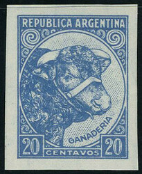 N° 511, 20c tête de bœuf, non dentelé, TB