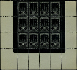 Rouen1922, Meeting Aviation bloc de 12 ex. essai en noir sans la ...