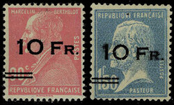 N° 3/4, la paire Ile de France, bon centrage, T.B. signé + ...