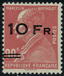 N° 3b, 10f sur 90c Ile de France surcharge espacée, Cl, TB, signé ...