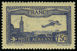 N° 6b, 1.50 outremer vif, TB, signé
