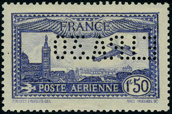 N° 6c, 1f50 perforé EIPA 30, Cl, TB, signé JF Brun
