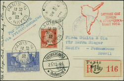 Zeppelin 4è S.A.F 1932, pour le Brésil, TB