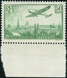 N° 14, 50F vert-jaune BdF, Superbe