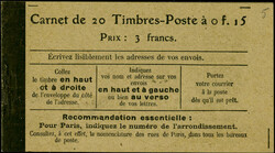 N° 130-C5, 15c vert-olive Semeuse lignée, en 2ème page de couv. : ...