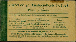 N° 137-C7, 5c vert Semeuse camée, en 2ème page de couv. : Taxes ...