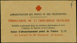 N° 147-C1, 10c + 5c Semeuse camée Croix-Rouge, quelques rousseurs ...