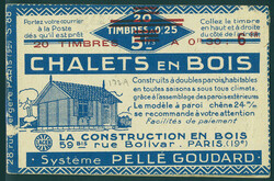 N° 191-C1, 30c rose Semeuse, pubs EVIAN 4 fois, S. 88 surchargé, ...