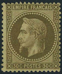 N° 30, 30c brun, TB, signé JF Brun 10% discount for unsold lots. 