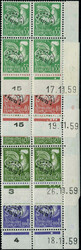 N° 119/22, la série, blocs de 4, coins datés, TB - Photo WEB