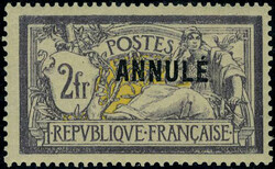 N° 122 CI1, 2F Merson Annulé, bon centrage, TB, signé Brun et ...