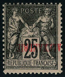 N° 11a, 25c surcharge renversée, T.B 10% discount for unsold lots.