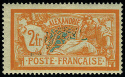 N° 63a, 2F orange sans surcharge, TB, signé 10% discount for unsold ...