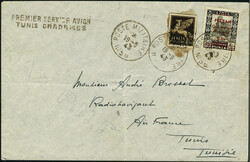 N°3. 0.50 s/50c Sépia + T.P. n°7 s/Lettre. CàD Poste militaire ...
