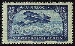 N° 4, 75c bleu, T.B 10% discount for unsold lots.