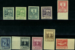 10 valeurs différentes entre 10c et 10 Ptas Non-dentelés avec les 2 ...