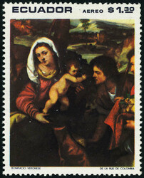 1s30, Tableau Madone de Véronèse, Michel N° 1462, sans le blason ...