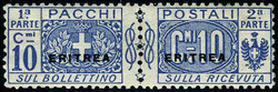 N° 2, 10c bleu, charnière légère, TB, Rare, signé Fiechi - ...