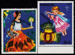 N° 3832/34. Noël 1984, les 2 valeurs surchargées MUESTRA. T.B. N° ...