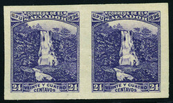 N° 140B, 24c Chute d'Atchavsillas, sans filigrane, paire horizontale ...