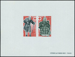 N° 1959/60, Croix-Rouge 1977 Epreuve de luxe collective, TB 10% ...