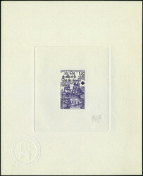 N° 2025, 1f20 + 30c Croix Rouge 1978, épreuve d'artiste en violet, ...