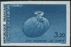 N° 85/87, la série Conseil de l'Europe non dentelée + épreuves de ...