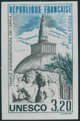 N° 88/90, la série UNESCO non dentelée + épreuves de luxe, T.B