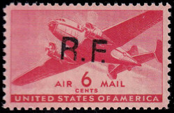 N° 24, 6c PA US surchargé R.F. Casablanca type II (Mayer N°5), TB
