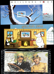 N° 1, + N°4 + N°5, les 3 blocs TB - Photo WEB