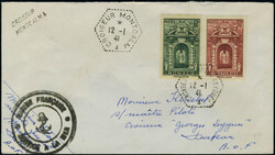 N° 171A + 175A, sur L, CàD Croiseur Montcalm 12.1.41, griffe du ...