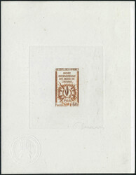 N° 49, 60F Droit de l'Homme, épreuve d'artiste en brun, cachet à ...