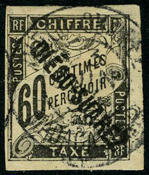 N° 1/12 (sf 5), L'ensemble TB, qq valeurs signées Brun dont le 60c